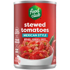 Food Club Mexican Style Stewed Tomatoes with Bell Peppers & Spices 14.5 oz