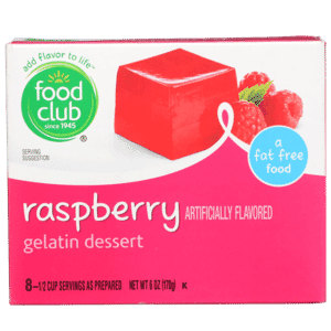 Raspberry Gelatin Dessert