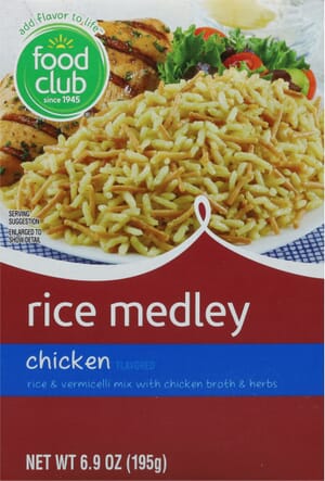 Food Club Chicken Flavored Rice Medley 6.9 oz