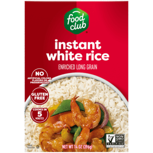 Food Club Enriched Long Grain Instant White Rice 14 oz
