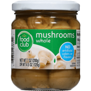 Food Club Whole Mushrooms 7 oz