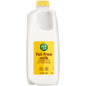 Food Club Fat Free Milk 0.5 gal