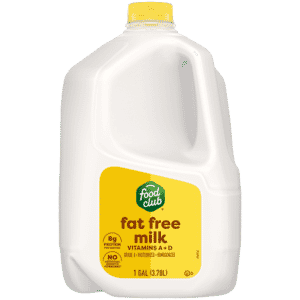 Food Club Fat Free Milk 1 gal