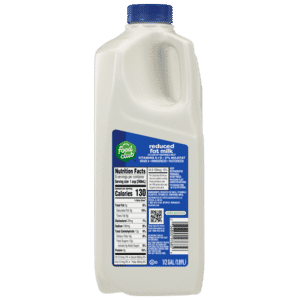 Food Club 2% Milkfat Reduced Fat Milk 0.50 gal