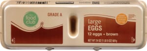 Food Club Large Brown Eggs 12 ea