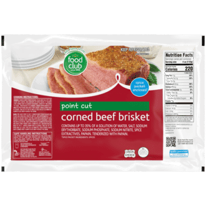 Food Club Point Cut Corned Beef Brisket 1 Each