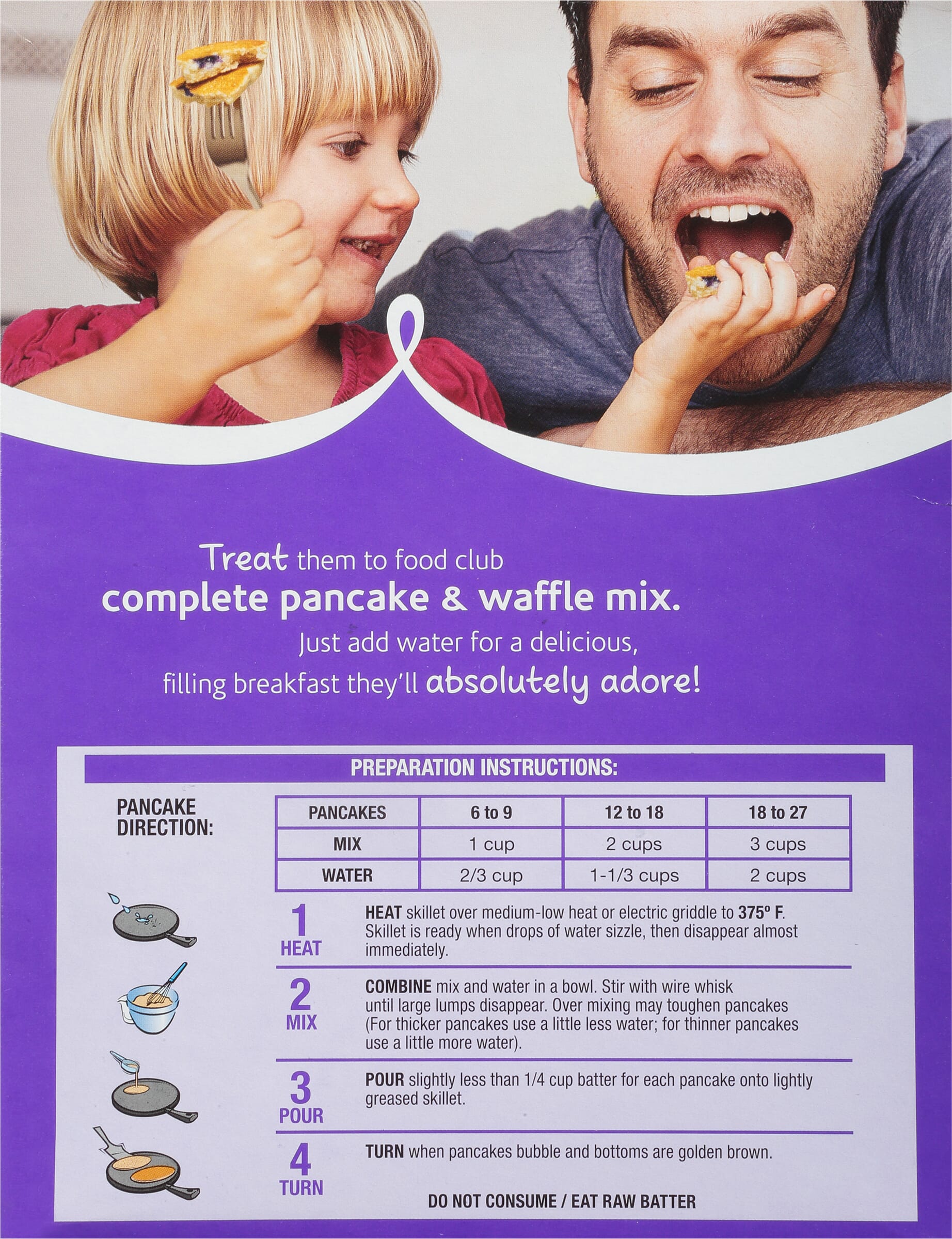 Food Club Blueberry Complete Pancake & Waffle Mix 28 oz - Food 