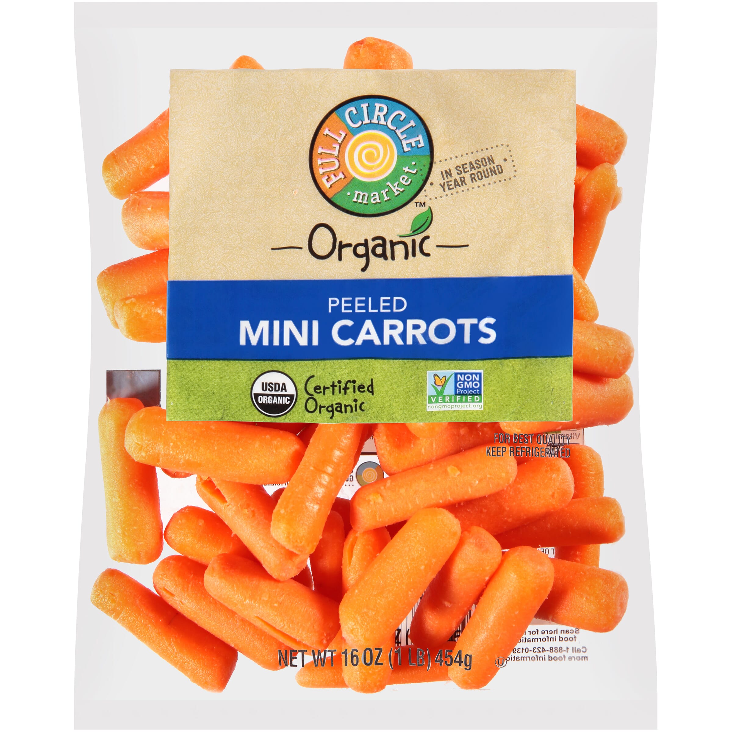 Carrot Peeled Mini Carrots - Full Circle Market