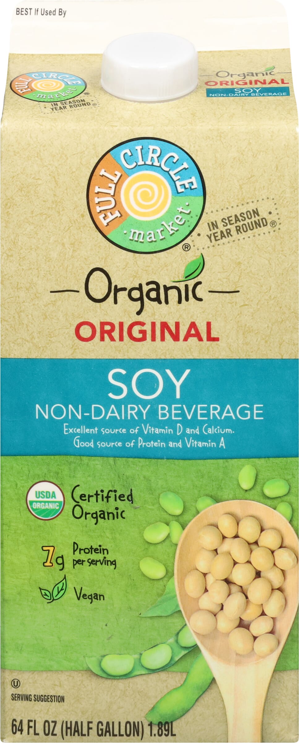 Full Circle Market Organic Soy Original Non-Dairy Beverage 64 fl