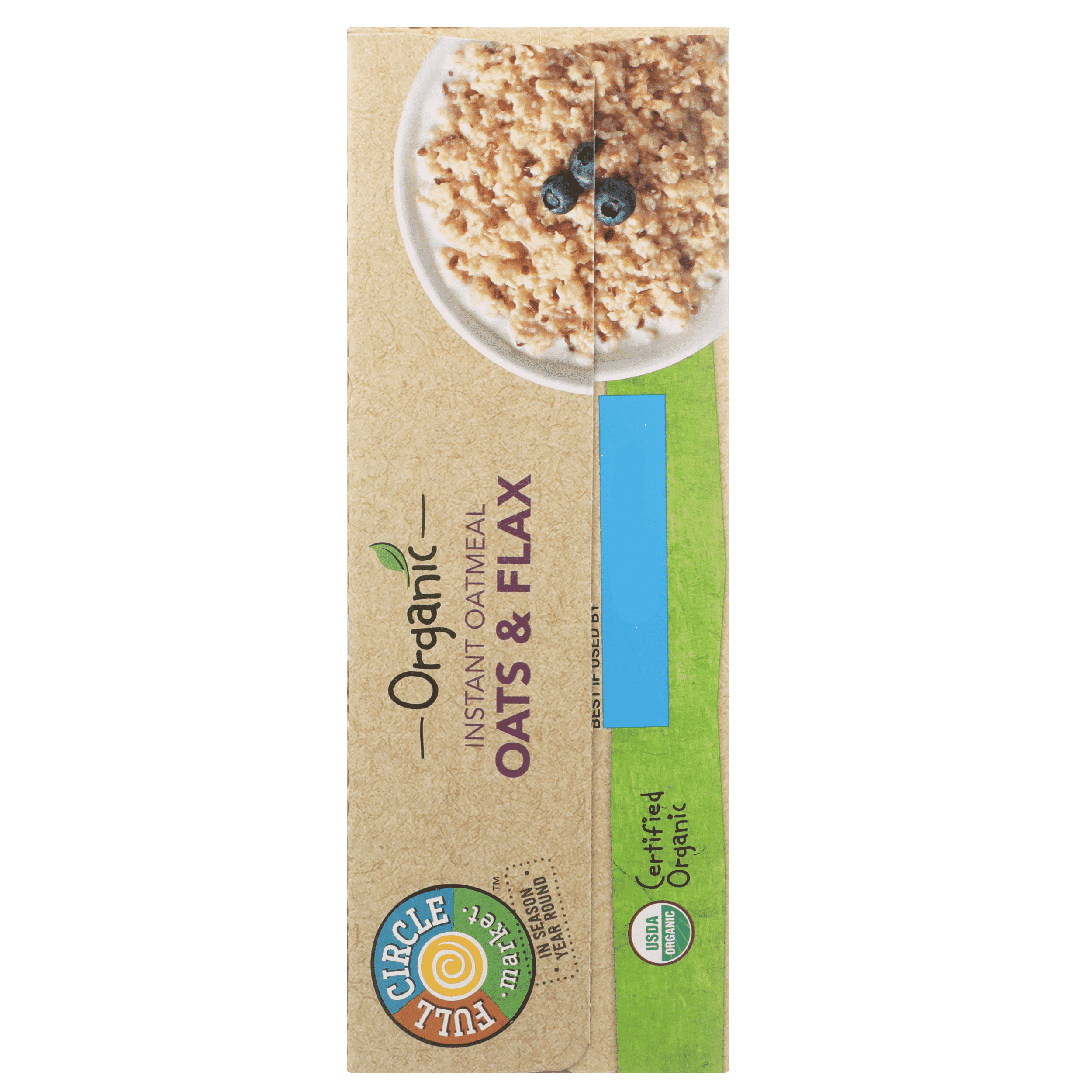 Oats & Flax Instant Oatmeal - Full Circle Market