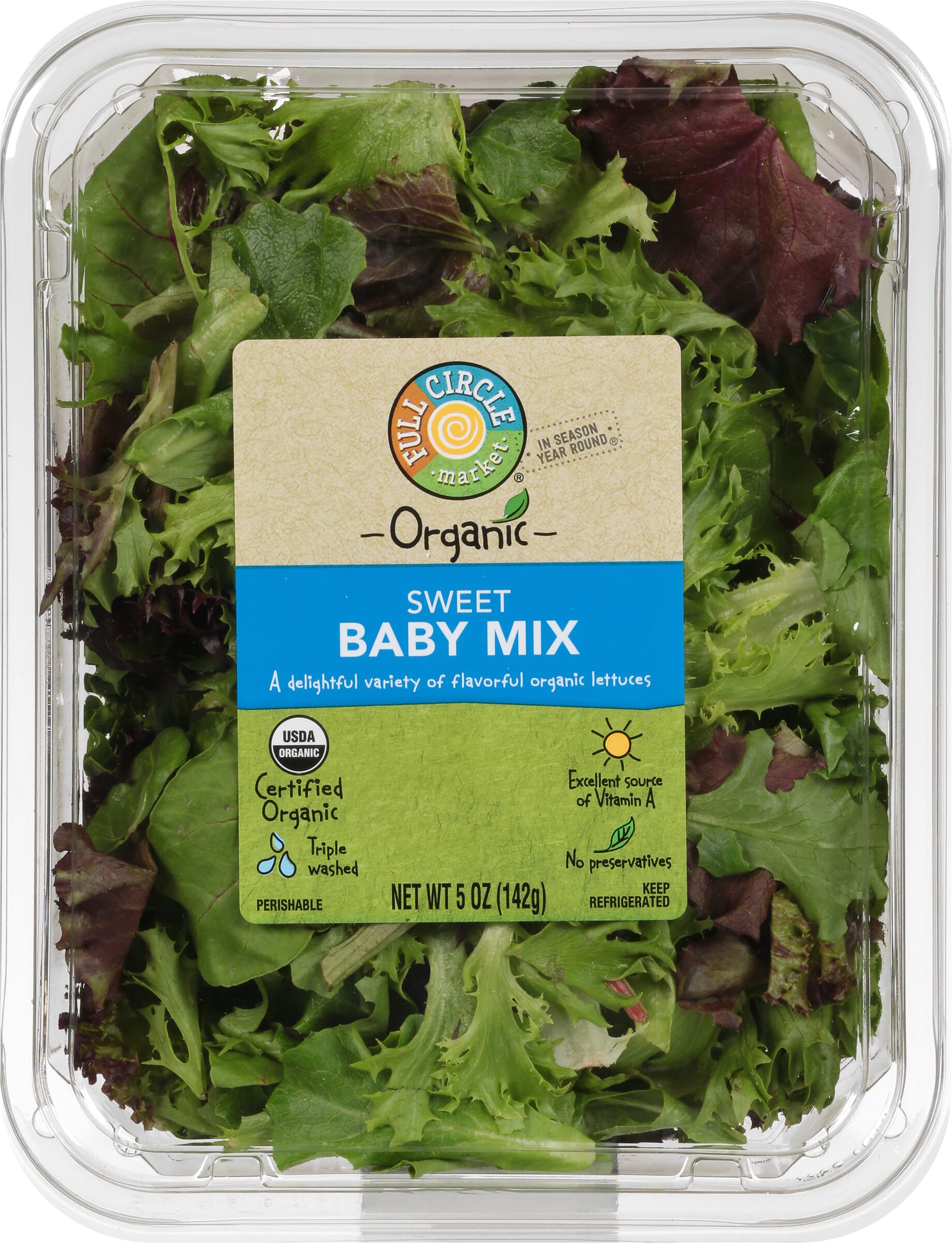 Full circle organic baby fashion food