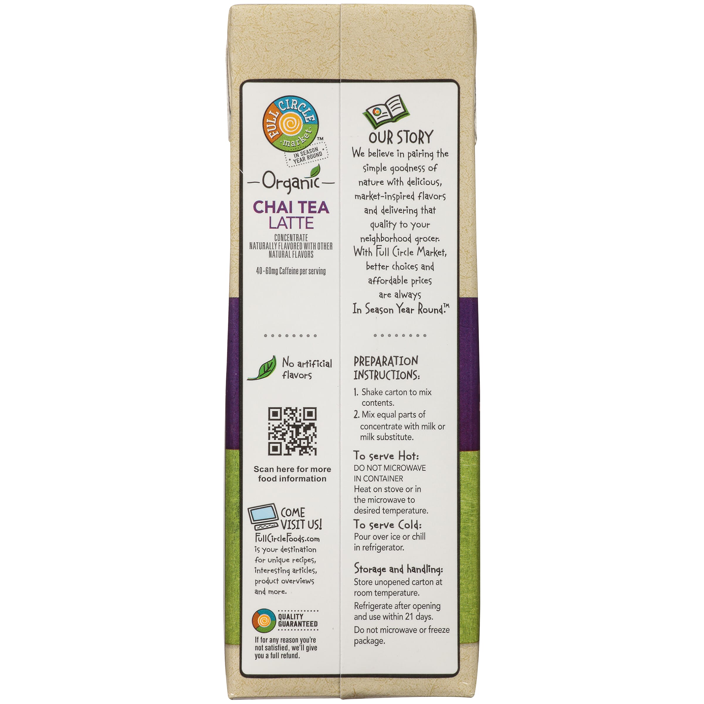 milk latteページ Chai Tea Latte Concentrate - Full Circle Market