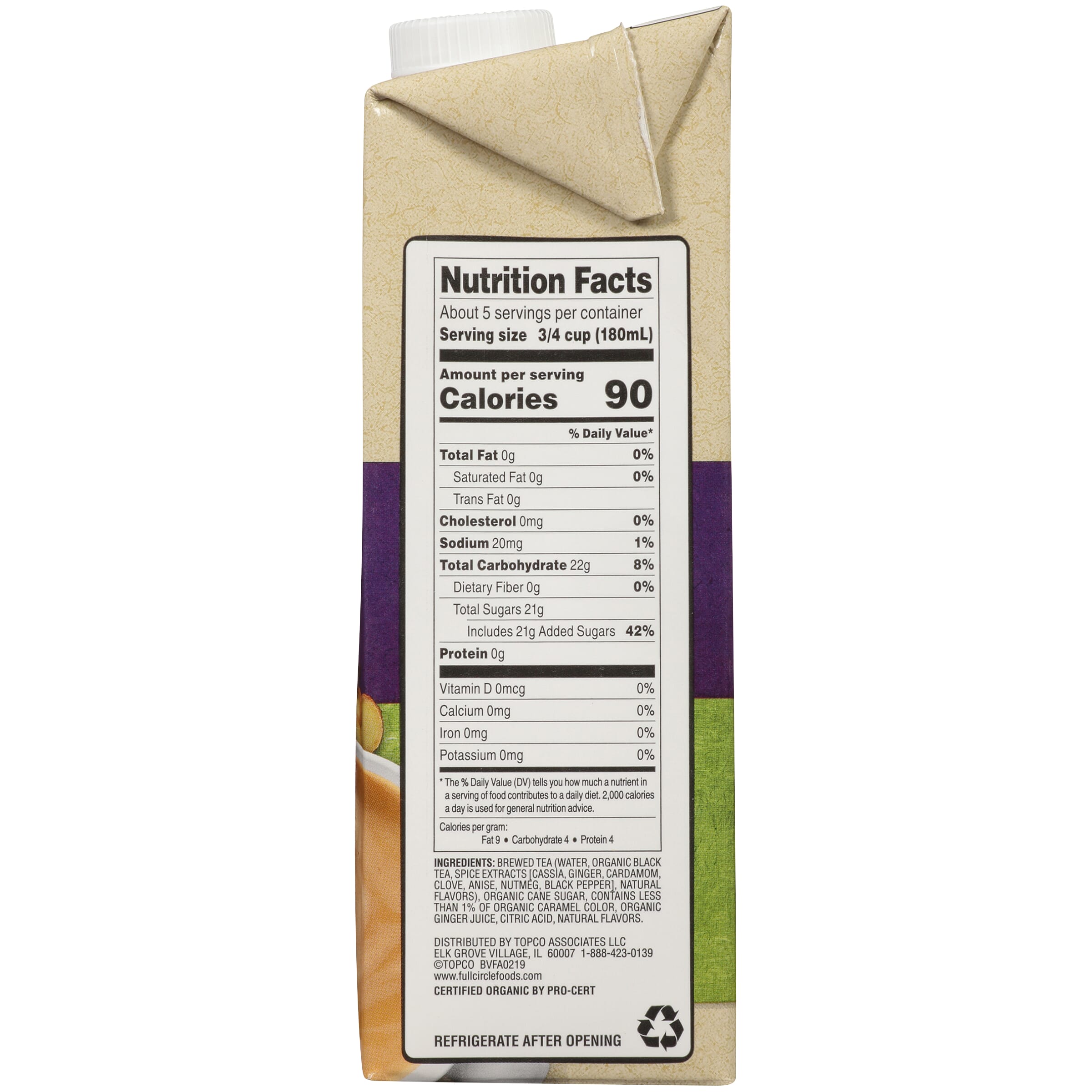milk latteページ Chai Tea Latte Concentrate - Full Circle Market
