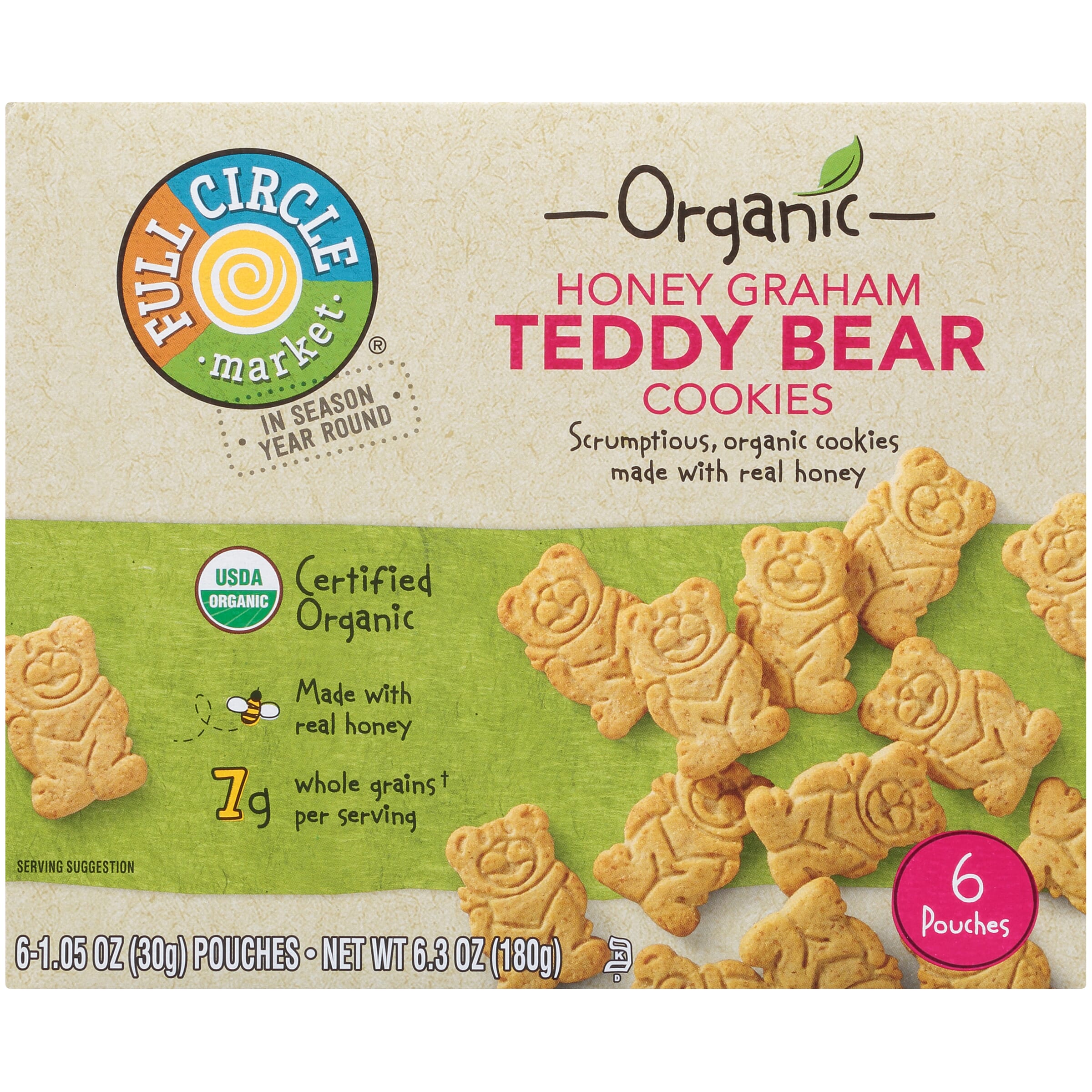 Honey Graham Teddy Bear Cookies - Full Circle Market