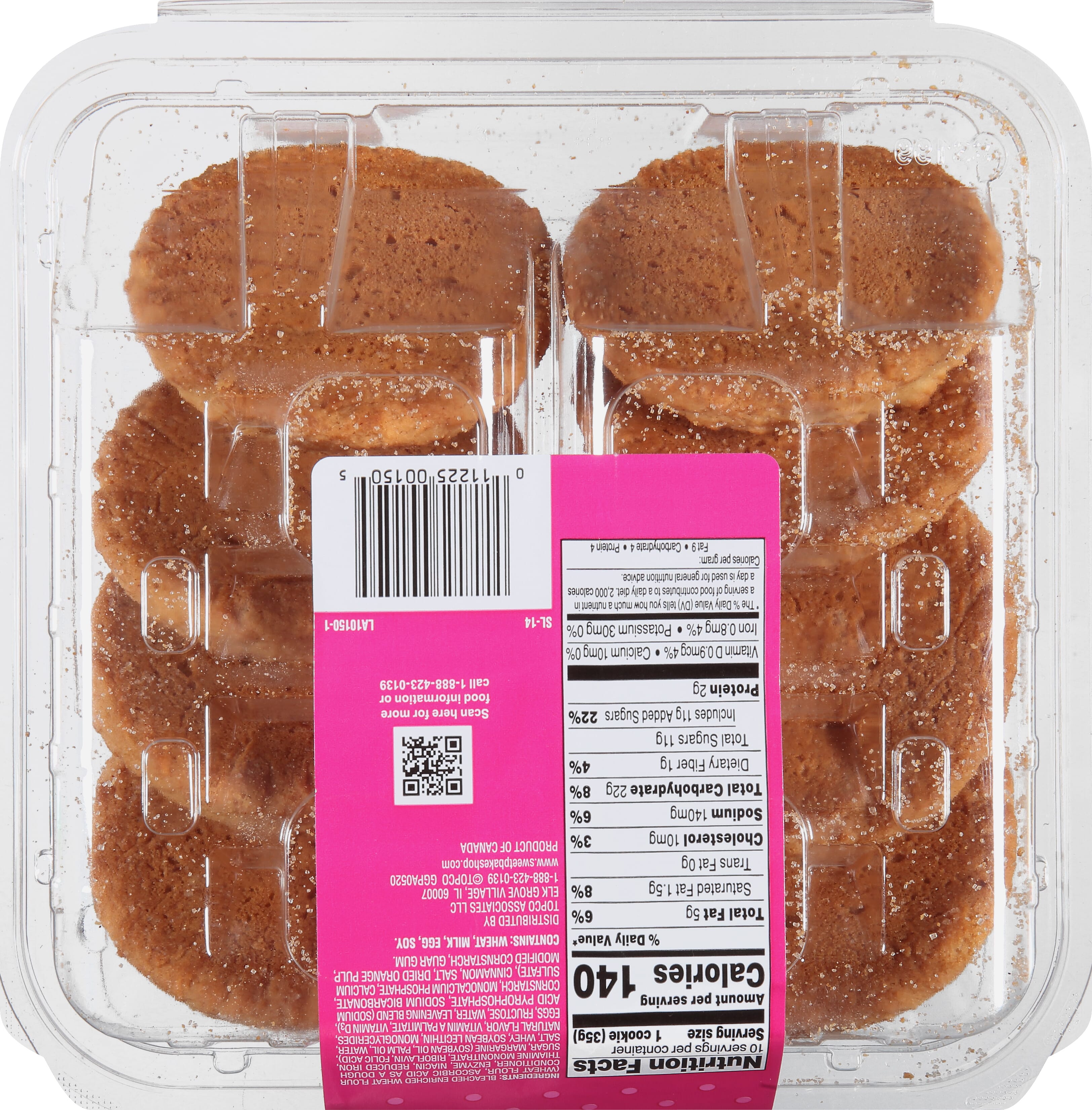 Sweet P's Bake Shop Snickerdoodle Cookies 12.5 oz - Sweet P Bake Shop