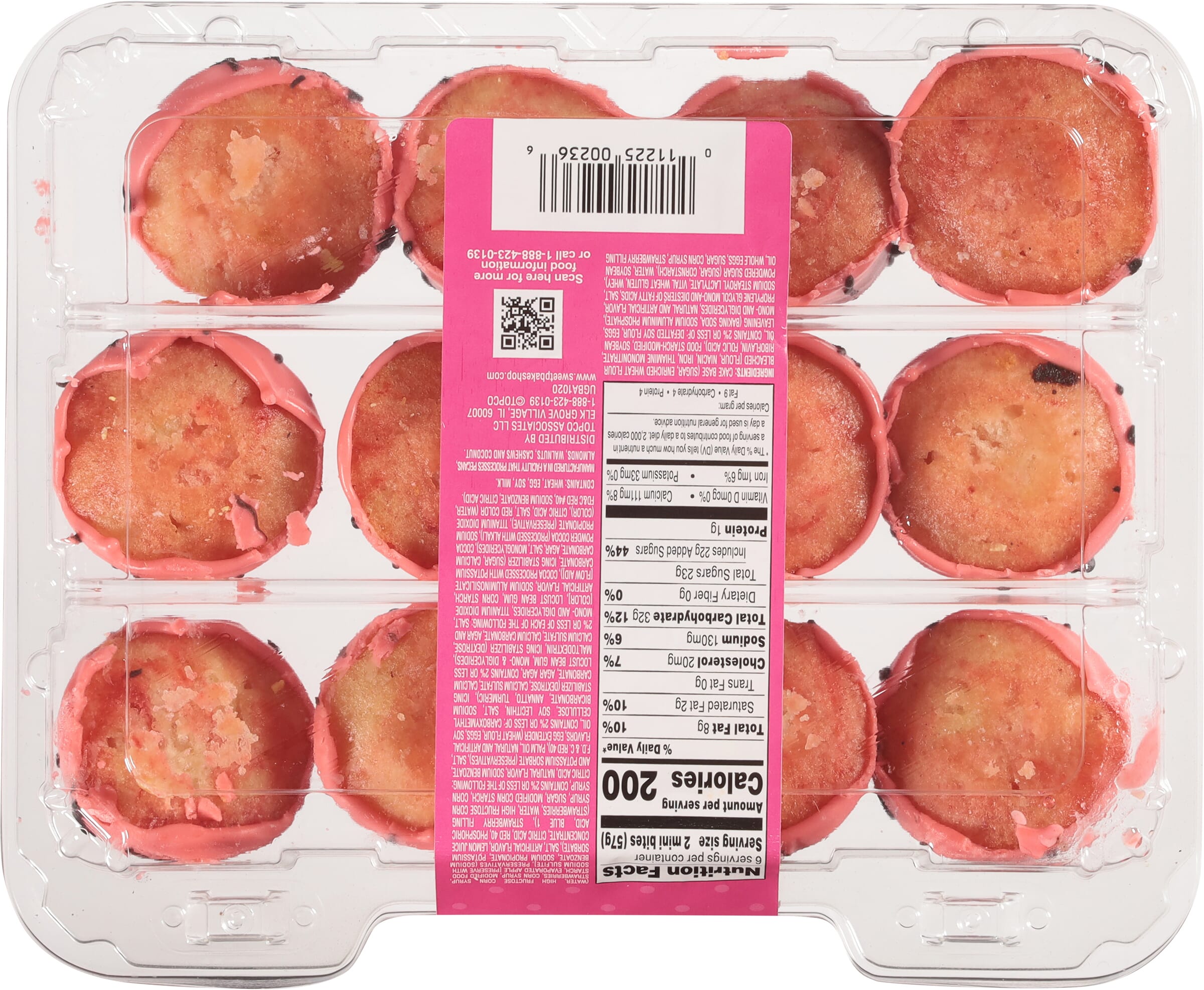 Sweet P's Bake Shop Strawberry Cake Bites 12 oz - Sweet P