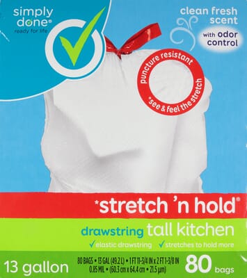 https://topco.sirv.com/Products/SD/011225005909PREA082000/Simply-Done-Stretchn-Hold-Drawstring-13-Gallon-Clean-Fresh-Scent-with-Odor-Control-Tall-Kitchen-Garbage-Bags-80-ea_2.jpg?scale.option=fill&w=0&h=400