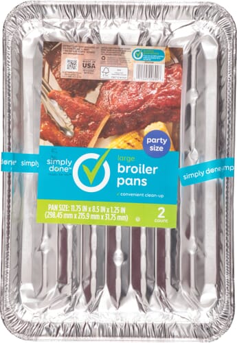 Large Broiler Aluminum Pans