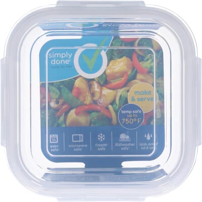 Simply Done 5.5 Cups Glass Food Storage with Lid 1 ea - Simply Done