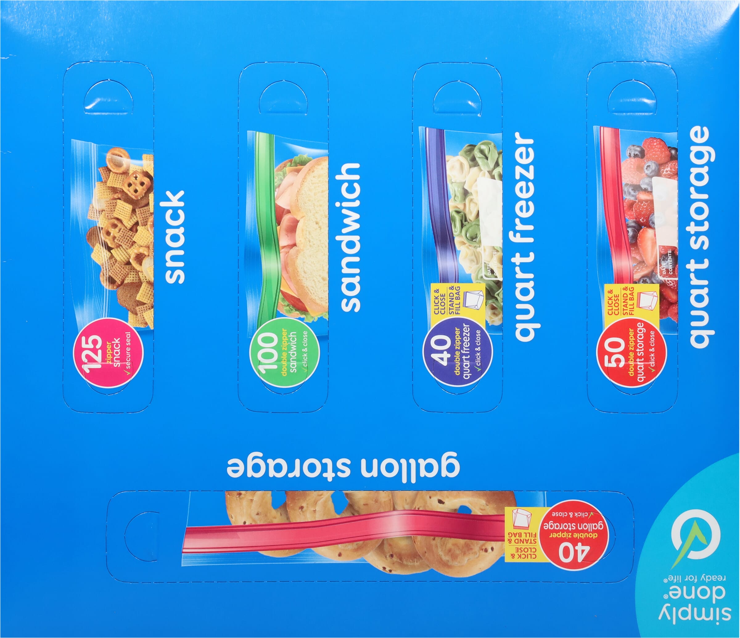 Simply Done Reclosable Bags Drawer Organizer Variety Pack 355 ea