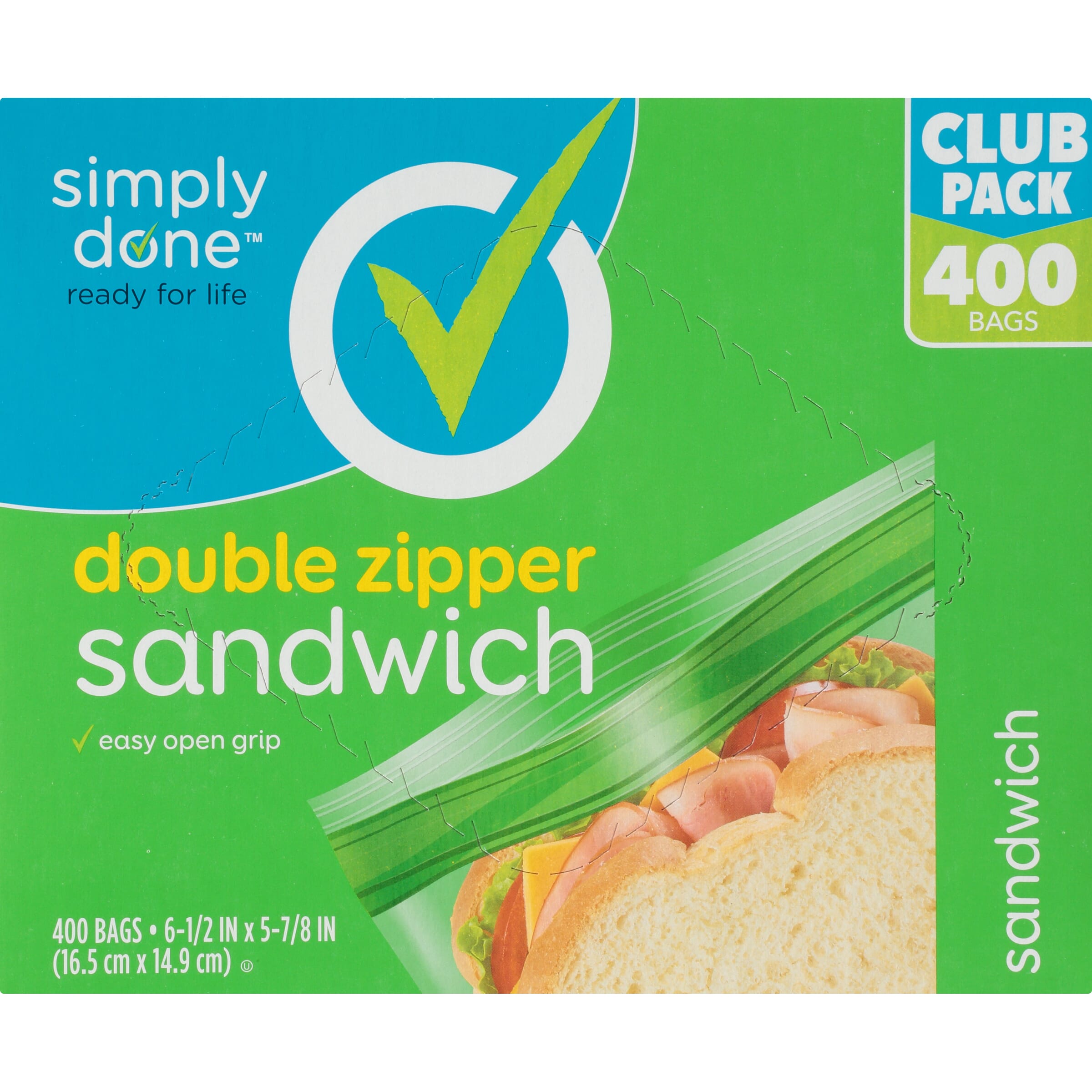 Sandwich bags no online zipper