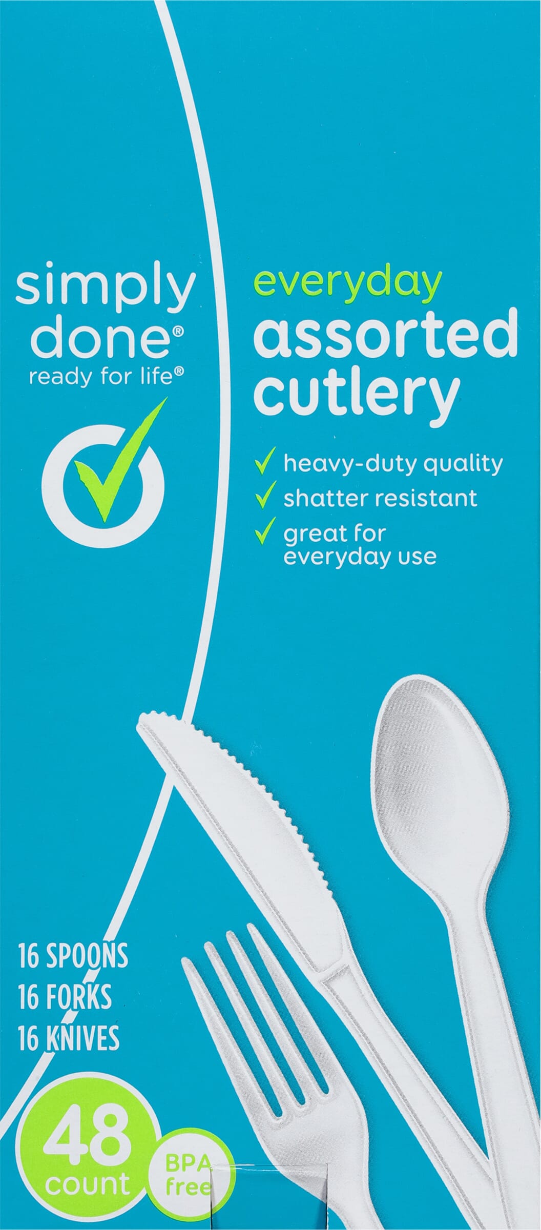 Simply Done Everyday Assorted Cutlery 48 ea - Simply Done