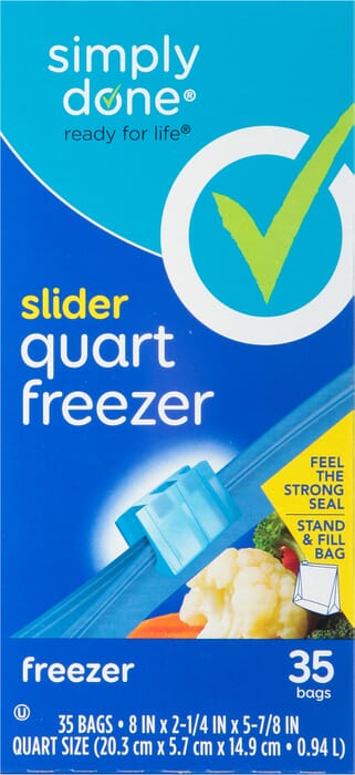 Weis Simply Great - Weis Simply Great Freezer Bag Quart Slider