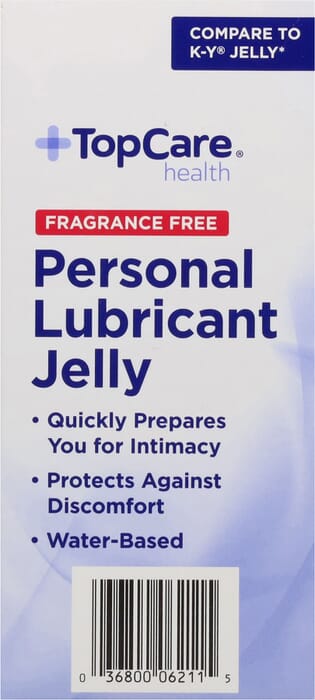 TopCare Health Fragrance Free Personal Lubricant Jelly 4 Oz