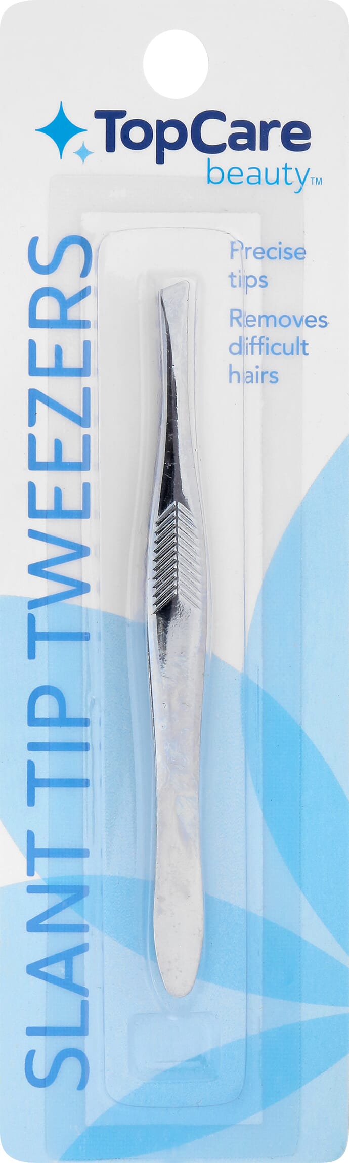TopCare Beauty Slant Tip Tweezers 1 Ea