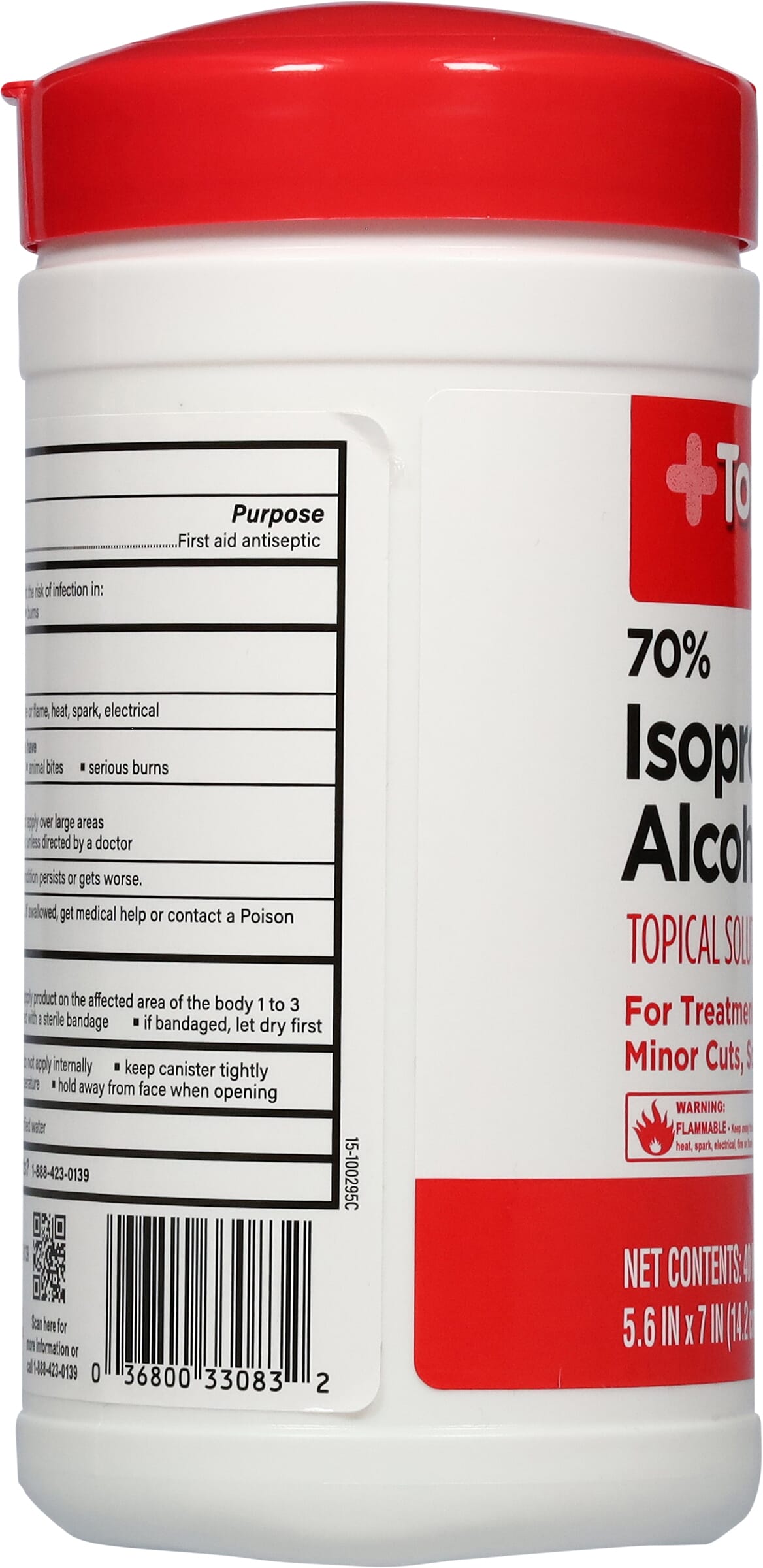 TopCare Health 70% Isopropyl Alcohol Wipes 40 Ea