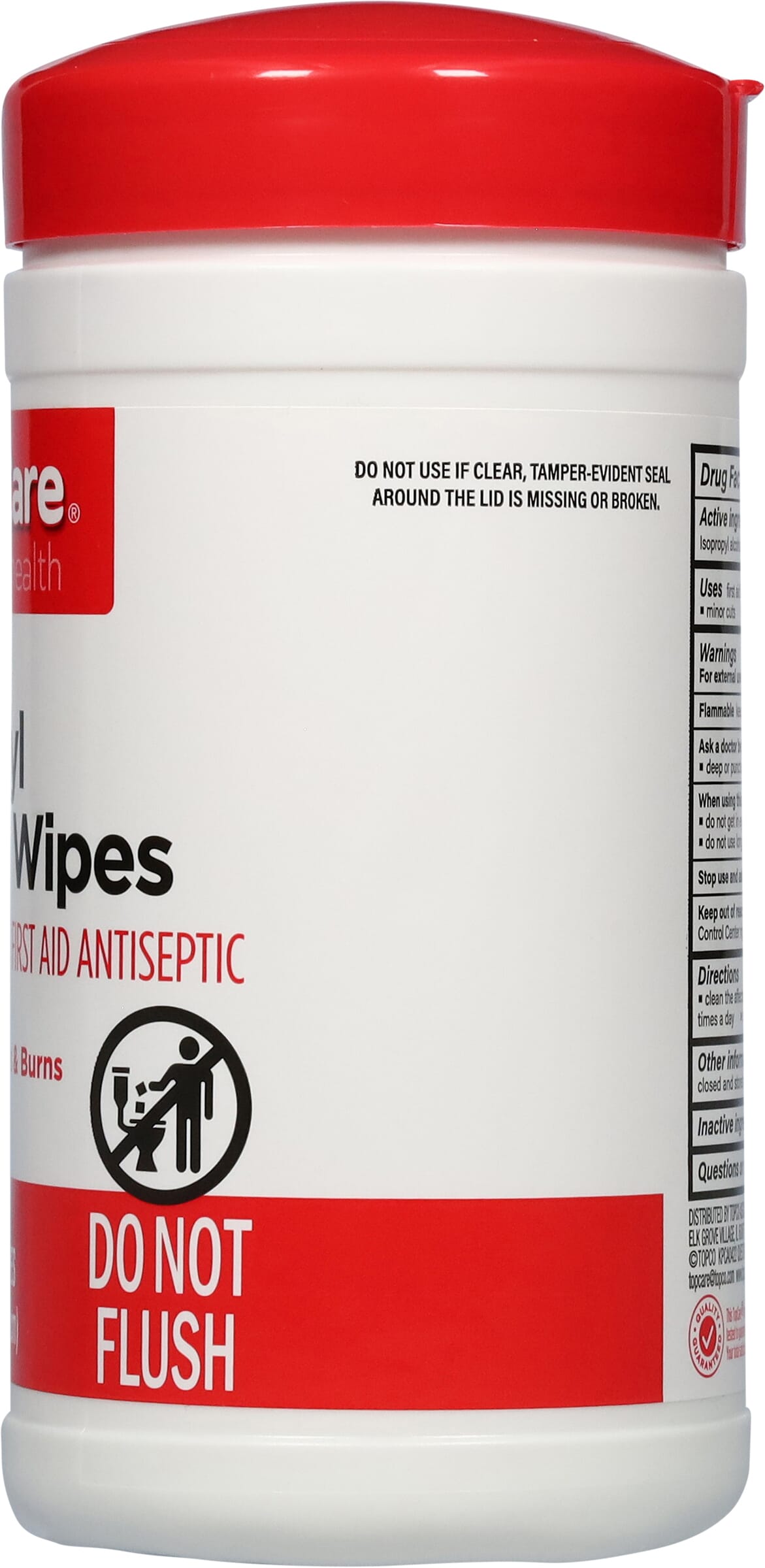 TopCare Health 70% Isopropyl Alcohol Wipes 40 Ea