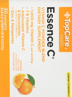 Signature Care Essence C 7 B Vitamins C Vitamin C 1000 mg Tangerine Fizzy  Powder - 30 Count