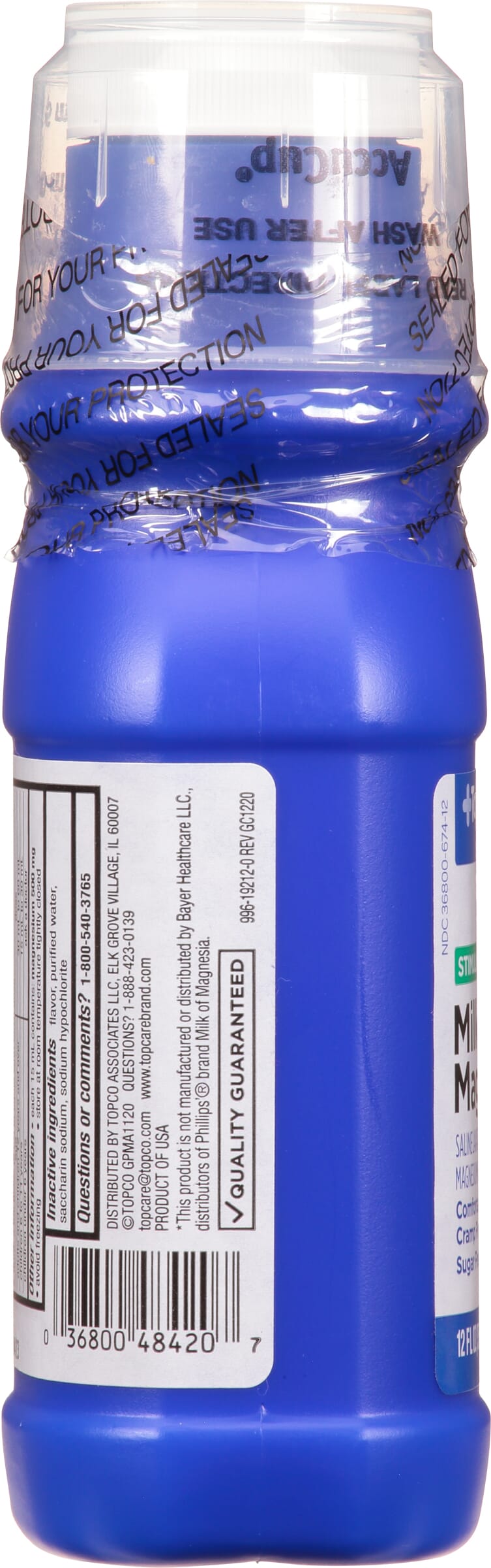 Milk Of Magnesia Label