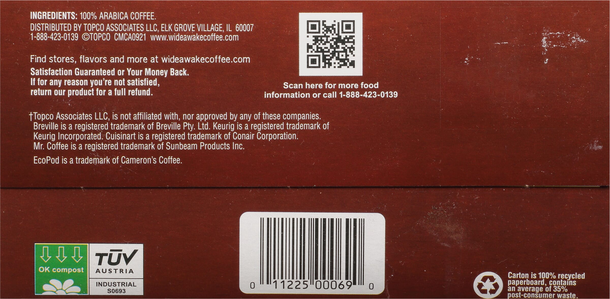 Wide Awake Coffee Co. Single Serve Pods Medium Donut Shop Wide Awake Coffee Co. Single Serve Pods Medium Donut Shop