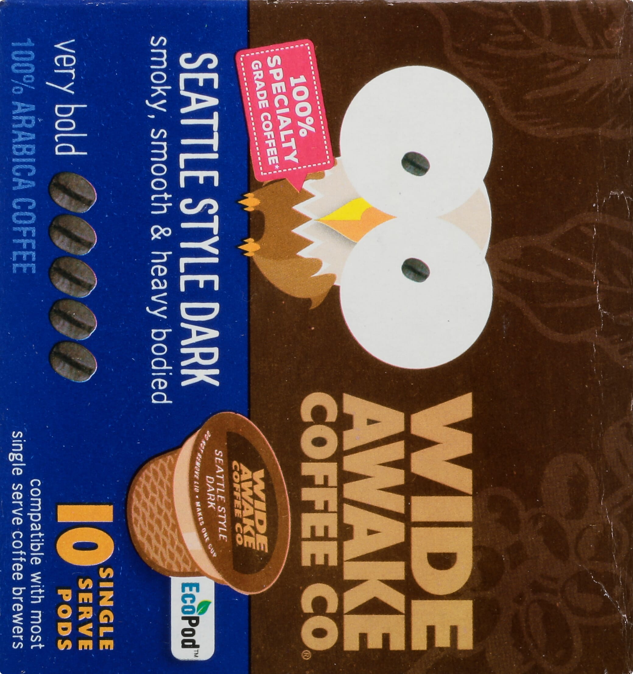 Wide Awake Coffee Co. Single Serve Pods Very Bold Seattle