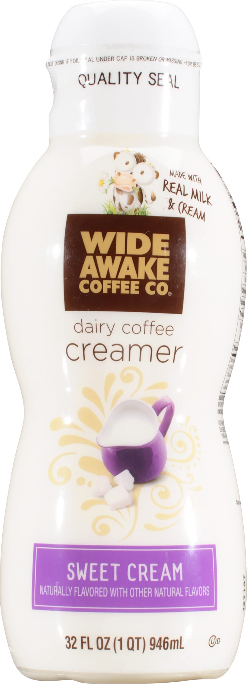 Wide Awake Coffee Co. Dairy Sweet Cream Coffee Creamer 32 Fl Oz