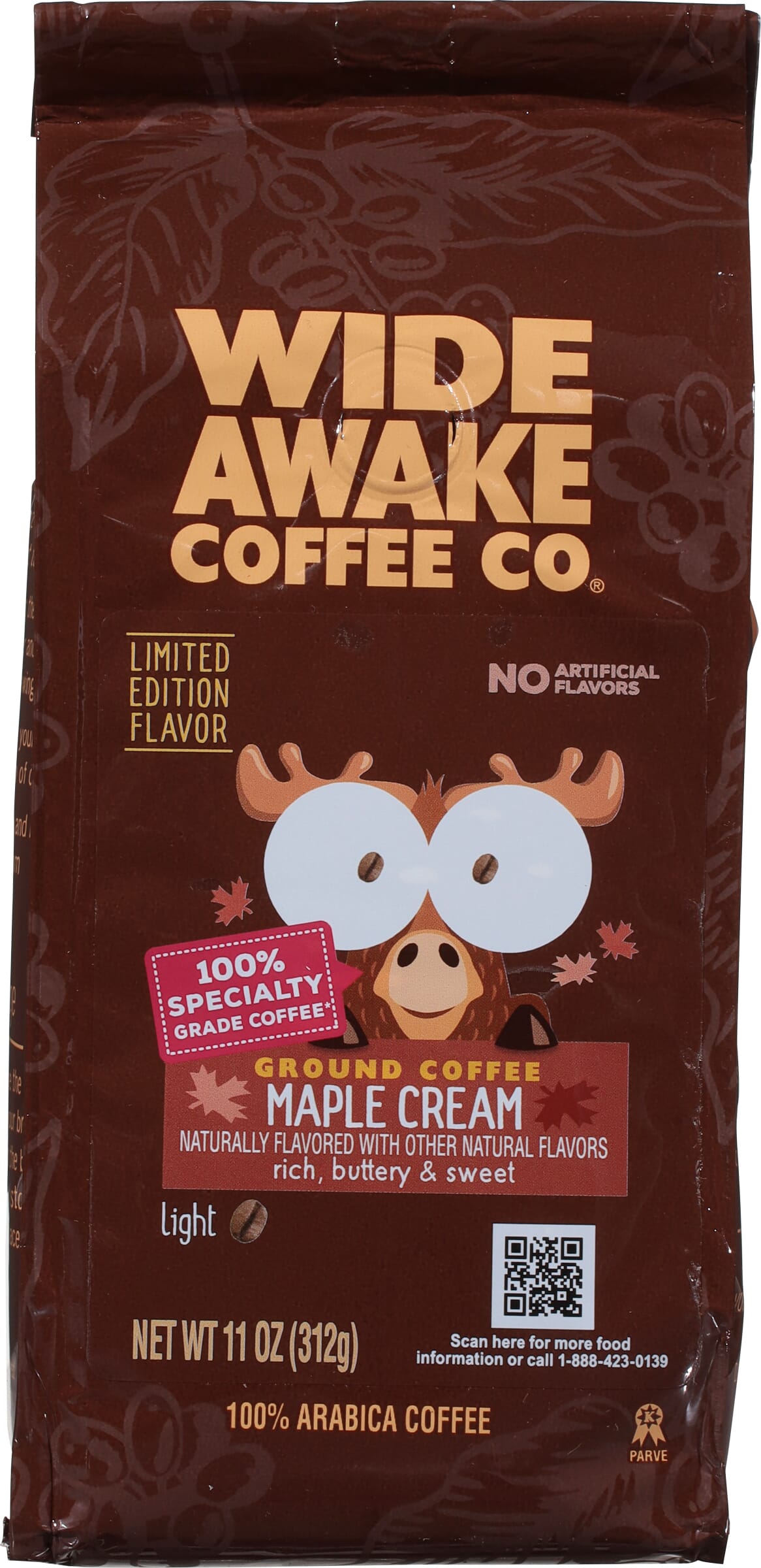 Wide Awake Coffee Co. Light Ground 100% Arabica Maple Cream